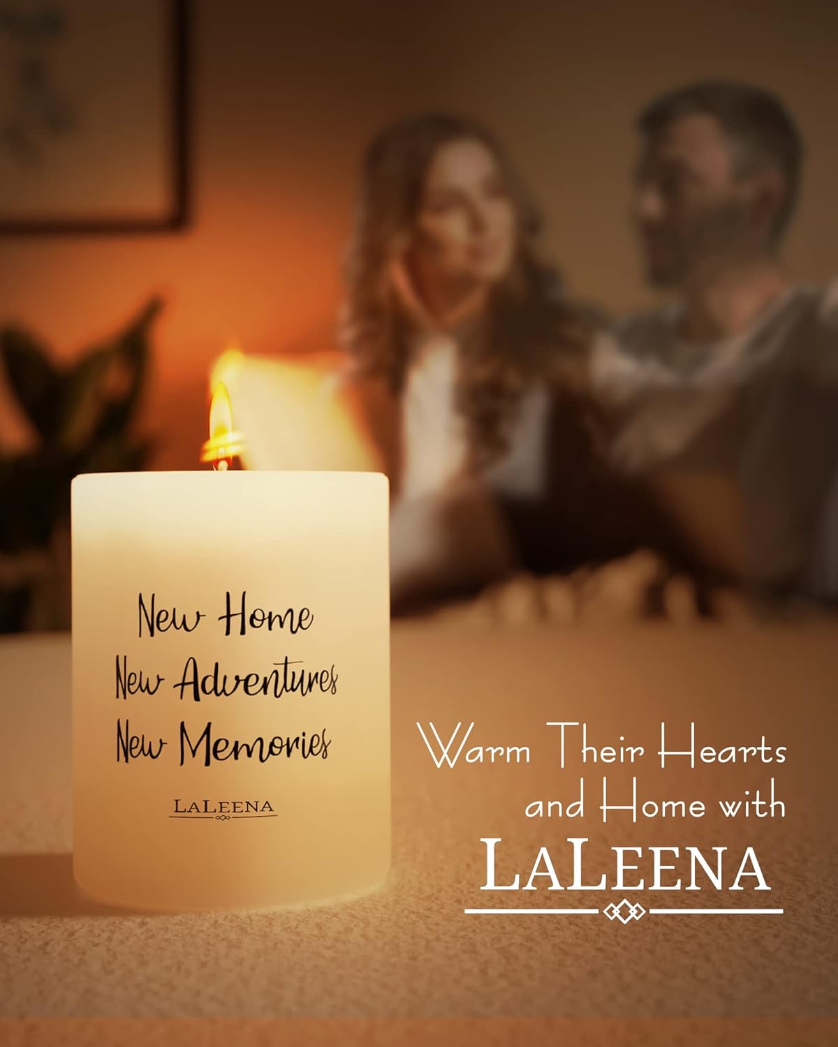 14 onzas, vainilla – Regalos de inauguración de la casa para un nuevo hogar – Vela perfumada para inauguración de la casa – Regalo de vela en tarro