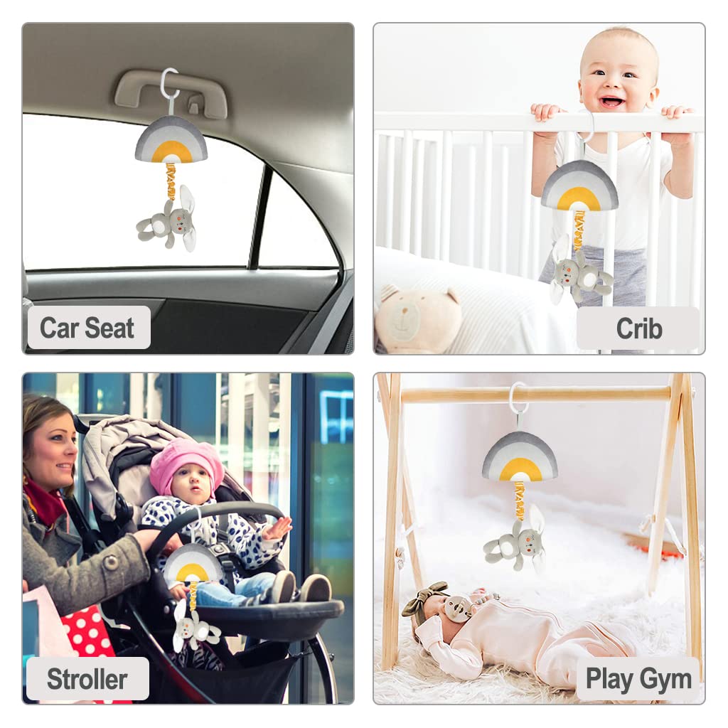 Juguete musical colgante para bebé con caja de música, juguetes sensoriales musicales para bebés, niños y niñas, cochecito de bebé, cunas,