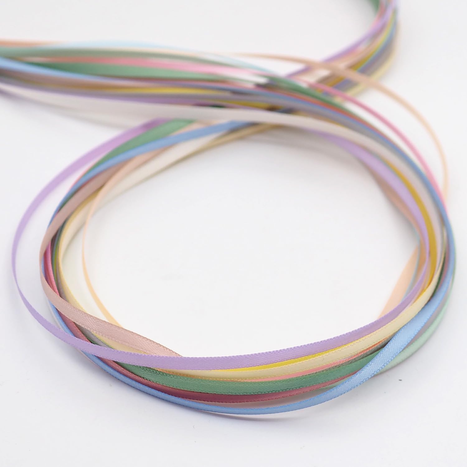 Cinta de satén de poliéster de doble cara de 18 de pulgada, 49 yardas, 15 colores, material de adorno de bricolaje, cintas de satén para festivales,