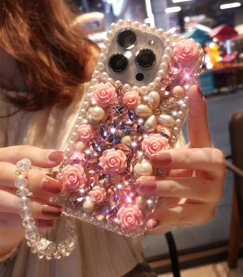 redecarie Funda para Galaxy A13 5G, para mujeres y niñas, de lujo, a la moda, con piedras preciosas de cristal, diamantes de imitación, con