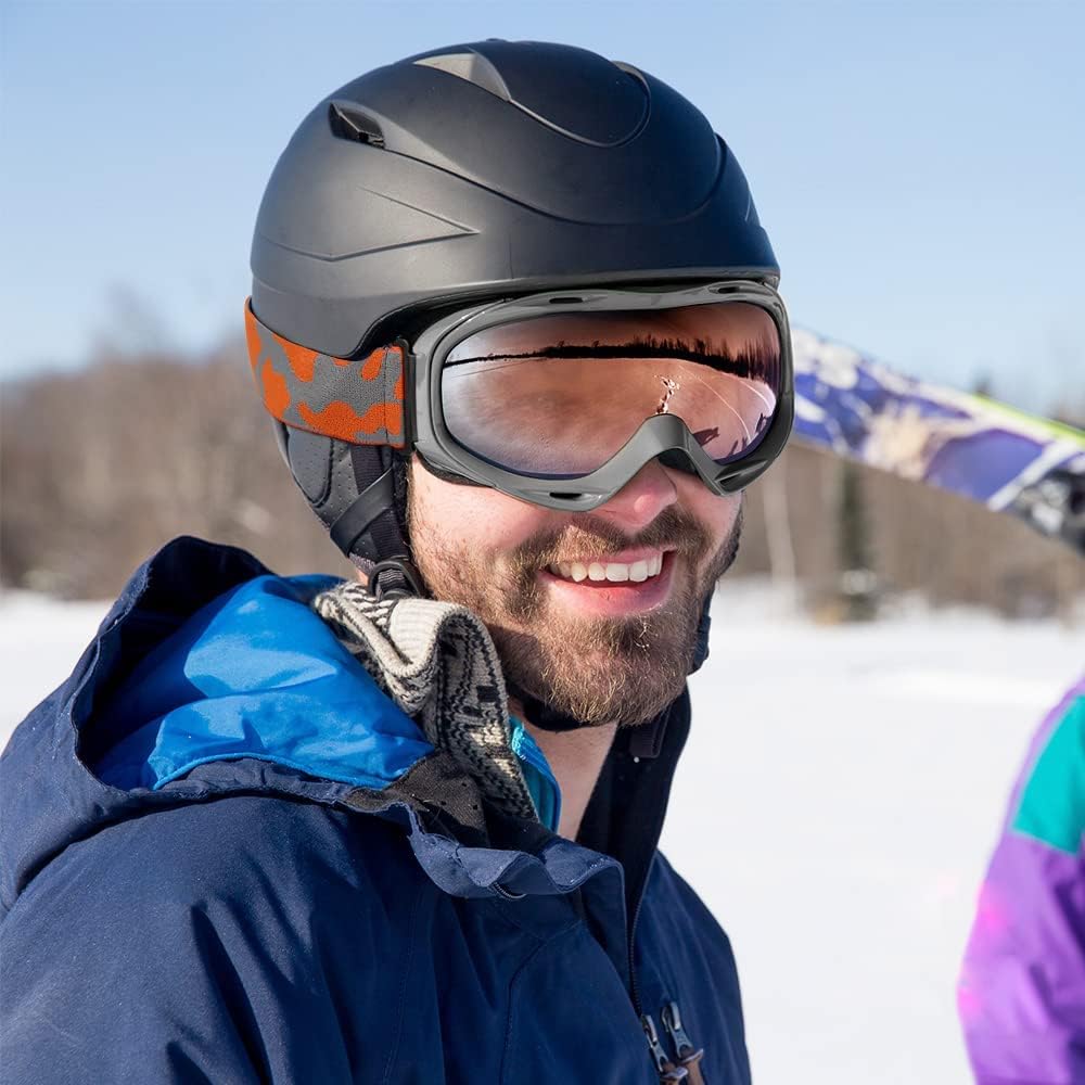 OutdoorMaster – Gafas de esquísnowboard para hombres, mujeres y jóvenes, 100% protección contra rayos ultravioleta, para usar sobre los anteojos