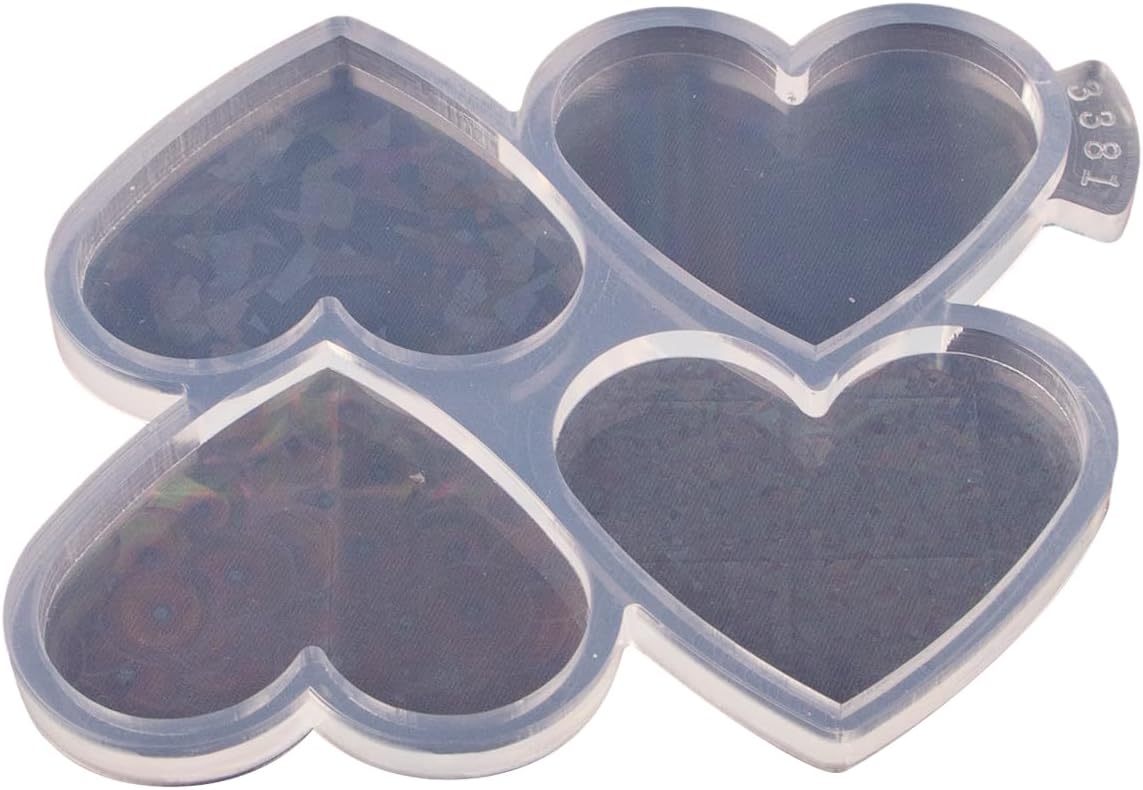 Molde de silicona en forma de corazón, molde de agarre para teléfono, moldes de fundición de resina epoxi, molde de enchufe de teléfono para carrete