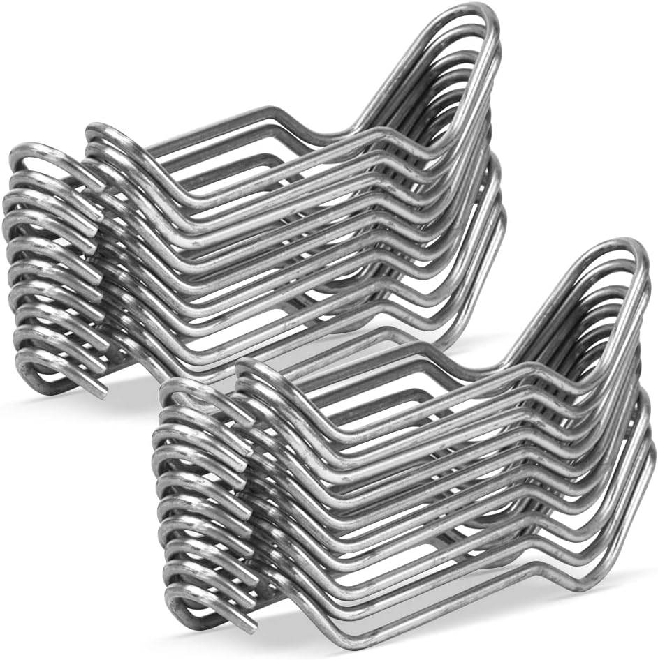 Pinzas de acero galvanizado de 45 pulgadas de 0.787 in, estacas de acero galvanizado, estacas de soporte para jardín, juntas, trepadores,