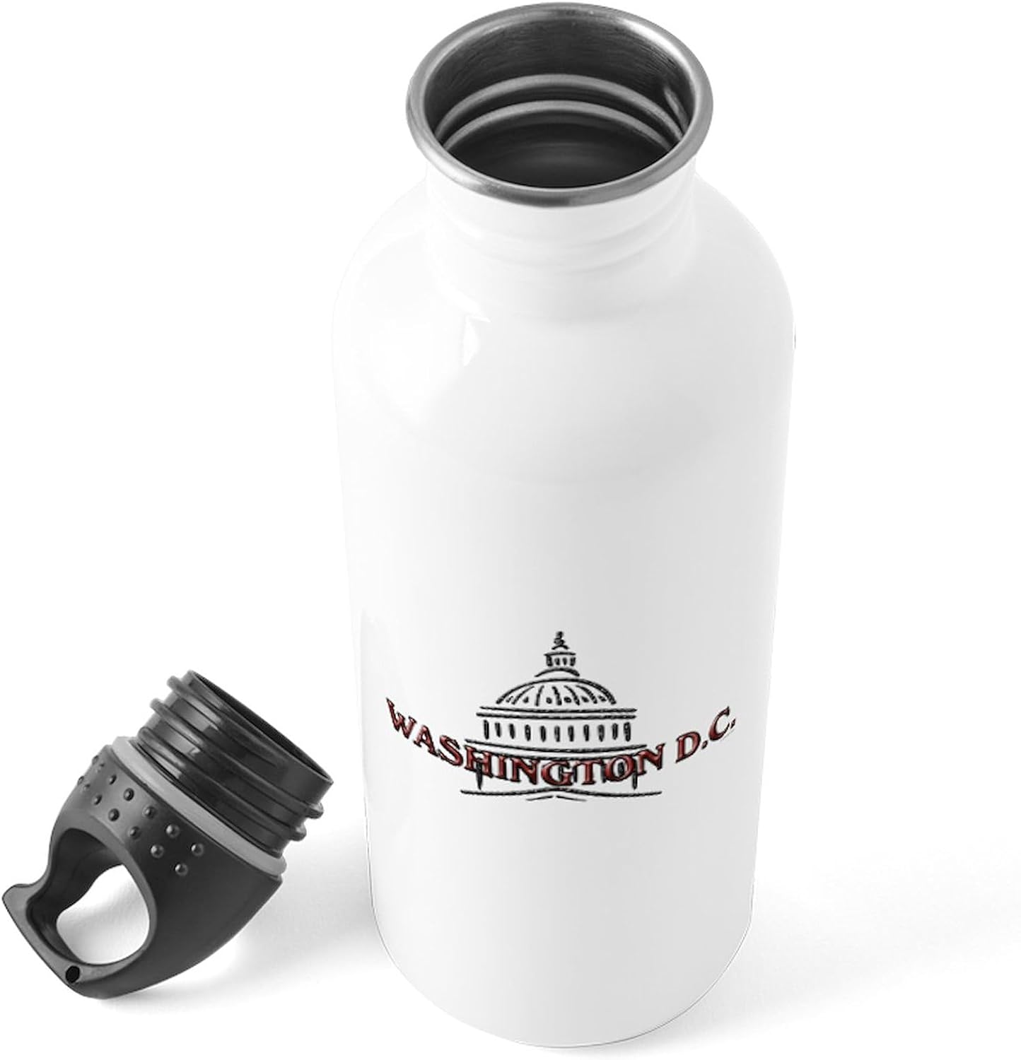 CafePressWashington DC Acero Inoxidable Botella de agua 1.0LBotella de agua de acero inoxidable, 1.0L botella de deporte