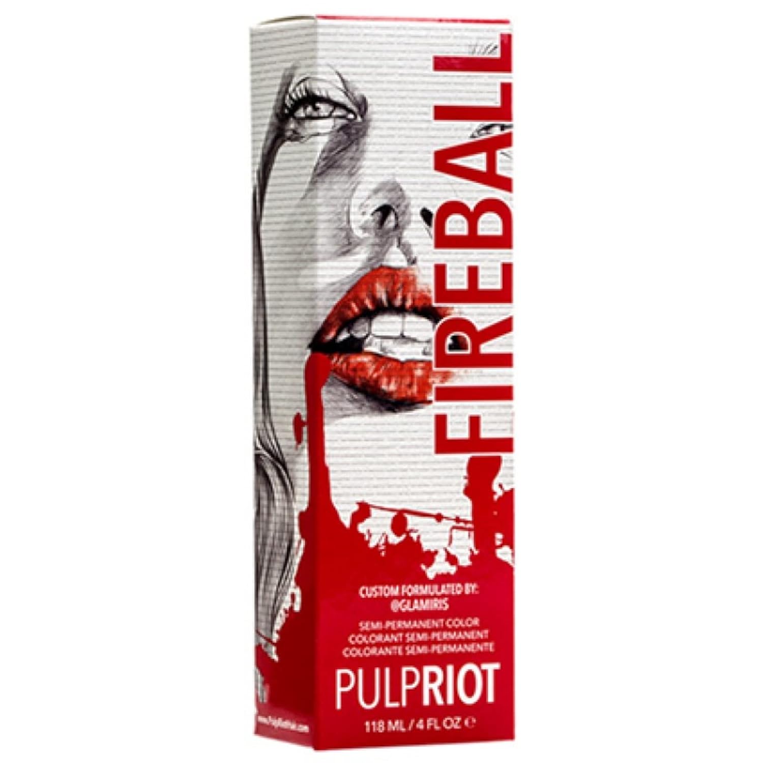 Pulp Riot – Tinte semipermanente para el cabello, bola de fuego, 4 onzas