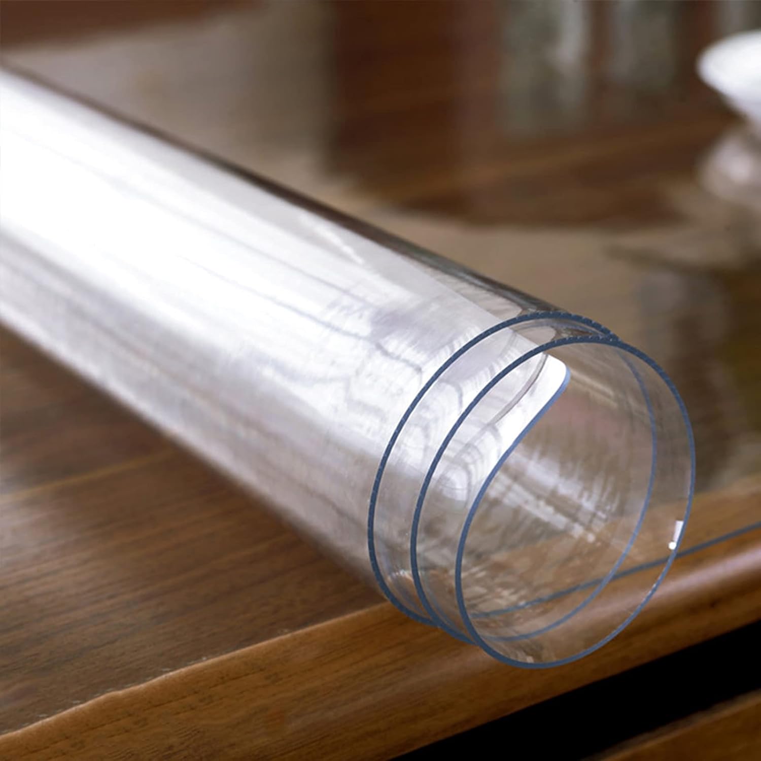 YYHJ Protector de mantel de varios tamaños, PVC transparente rectangular de plástico, mantel de aceite, fácil de limpiar, impermeable, lavable, para