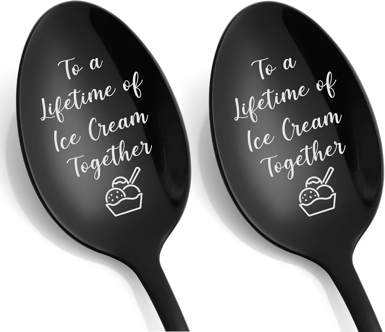 Regalos de aniversario de boda para parejas, regalos para parejas, cuchara de helado personalizada, cumpleaños, Navidad, día de San Valentín,