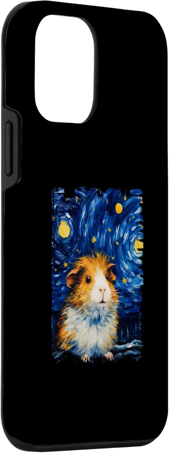 iPhone 12 mini Guinea Pig Starry Night Painting Mom Dad Case