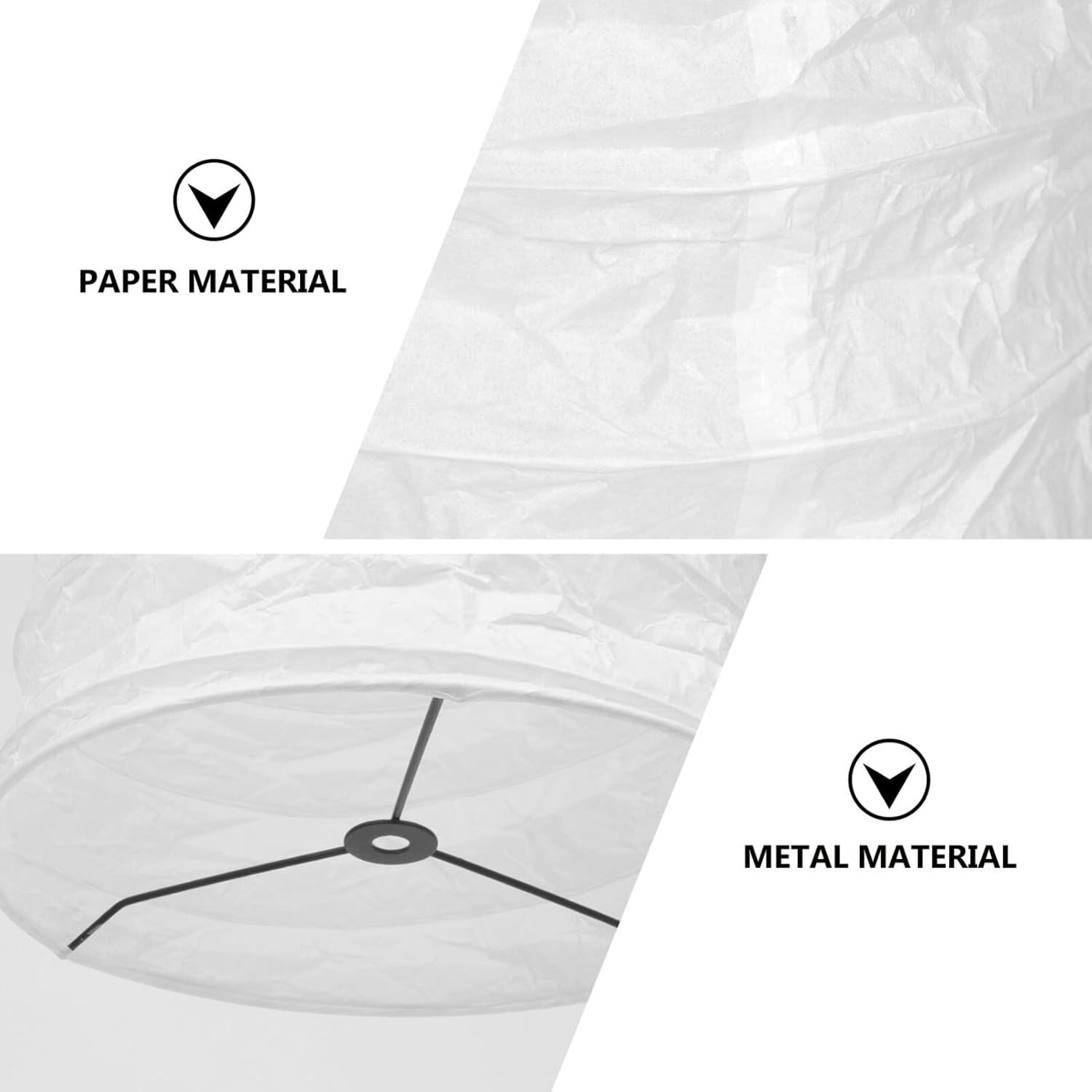 Uonlytech Pantalla de lámpara de mesa, pantalla de papel de arroz, cubierta de lámpara de papel japonés, bombilla de esquina de pie, protector de