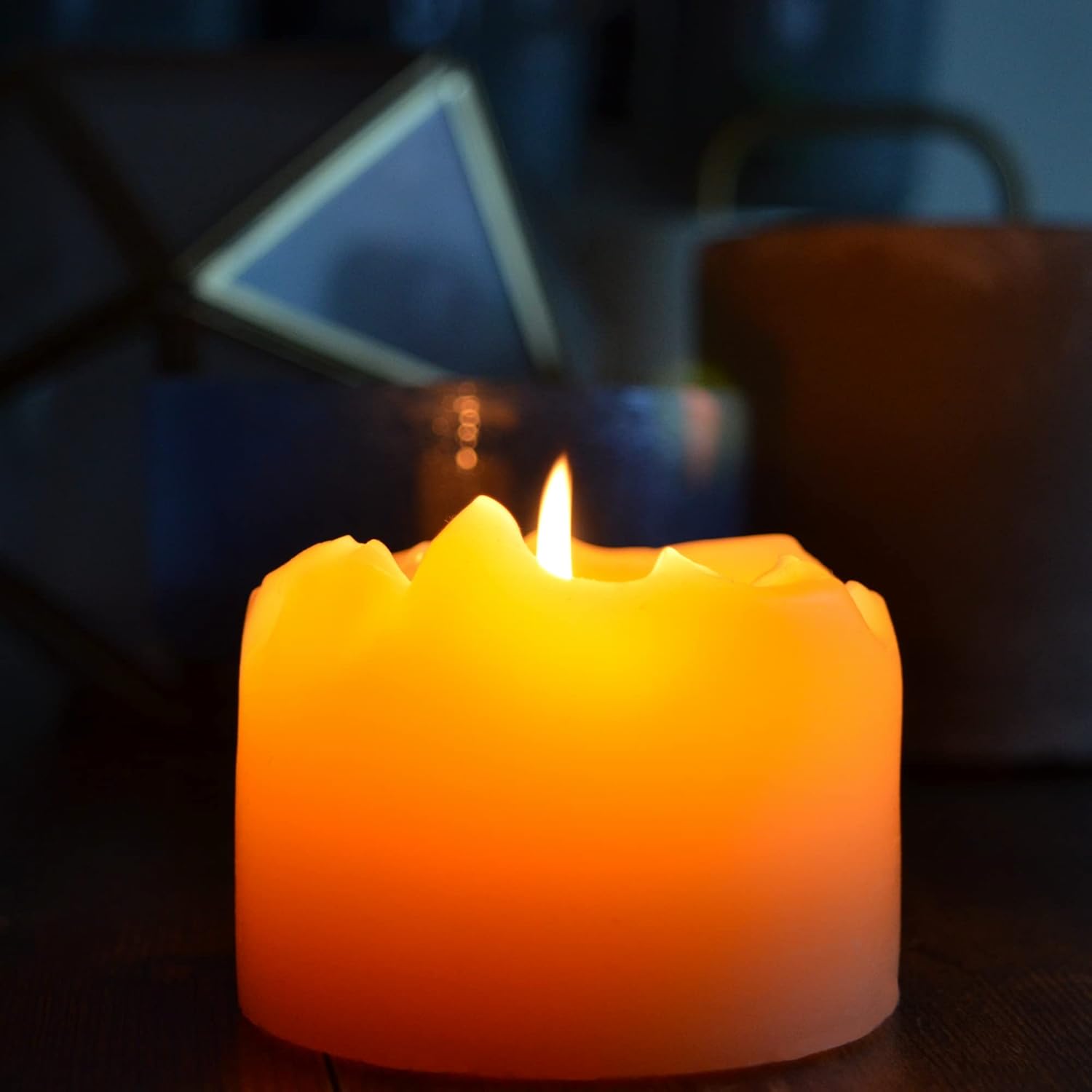 Bluecorn Beeswax Velas de pilar de cera de abeja 100% pura, velas de cera de abeja natural, velas amarillas sin perfume, sin soja, parafina y