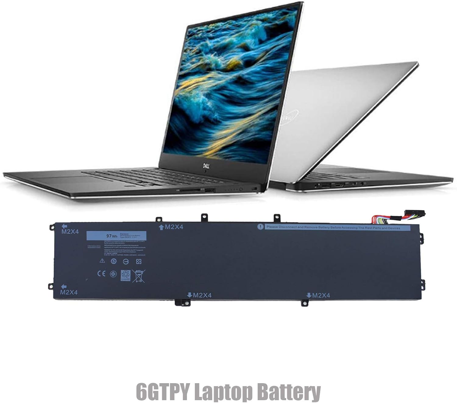 Vinpera Batería de 97 Wh 6GTPY para Dell XPS 15 7590 9550 9560 9570 Precision 5510 5520 5530 5540 M5510 M5520 M5530 M5540 Series 4GVGH P56F P56F0 01
