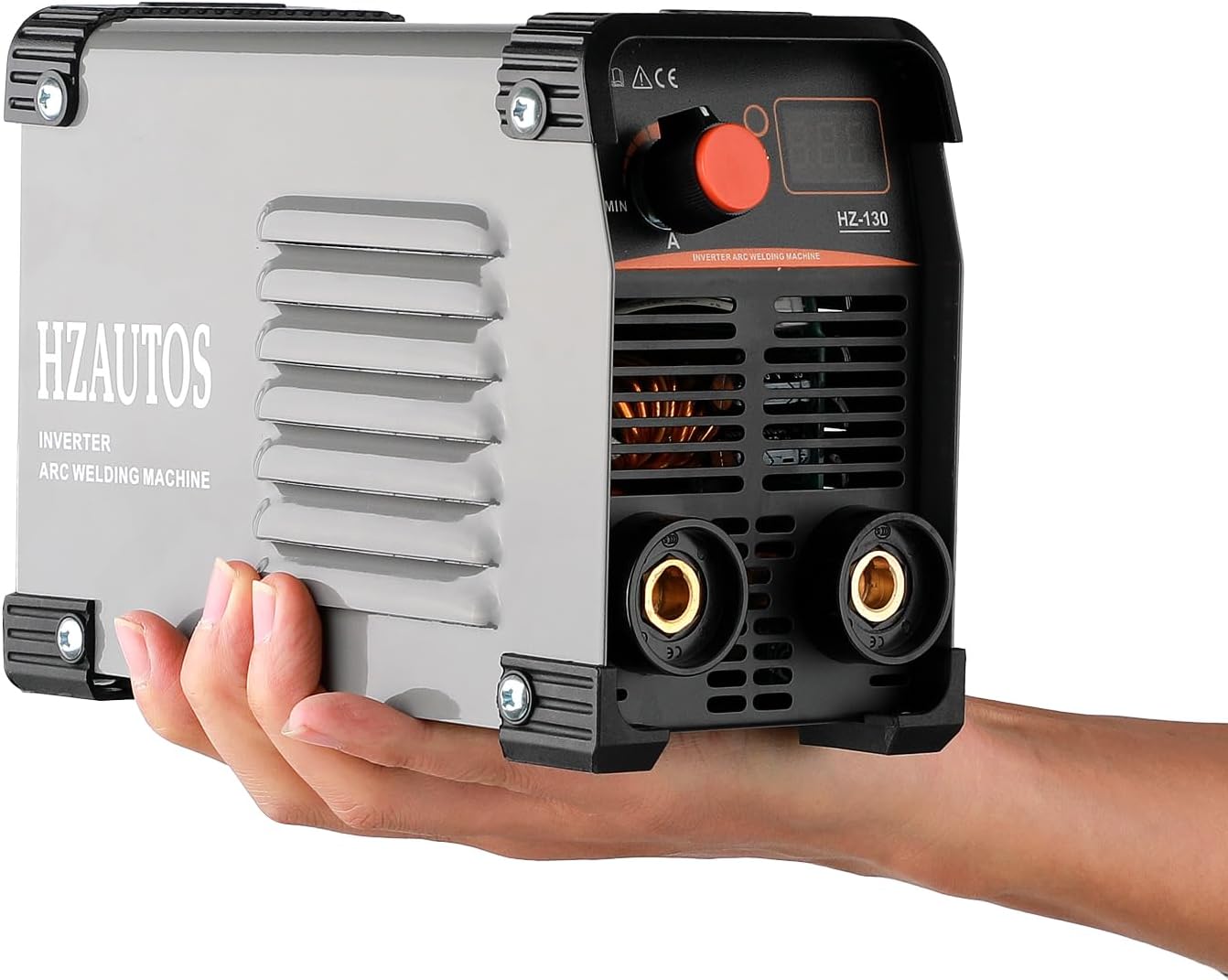 Mini máquina de soldadura  110V 130A ARC MMA soldador portátil con pantalla digital, inversor IGBT, soporte de electrodos y abrazadera de trabajo