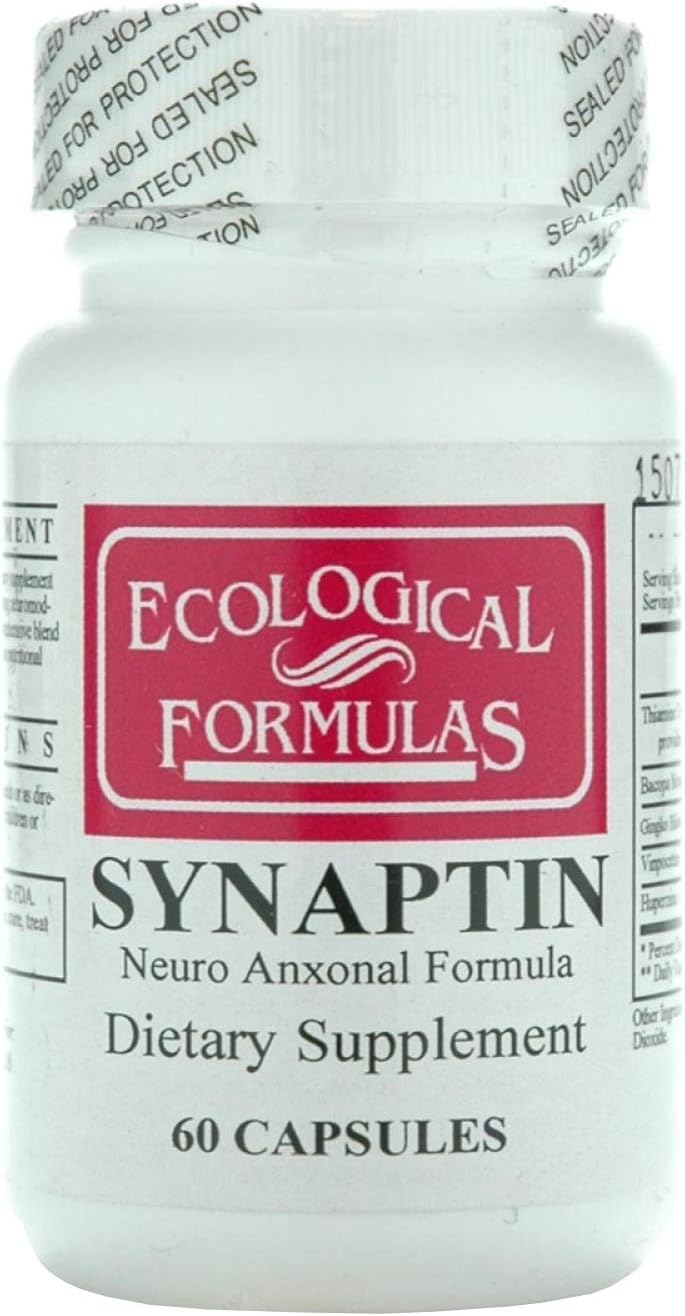 Ecological Formulas Synaptin Neuro Anxonal Formula, Blanco, 60 unidades