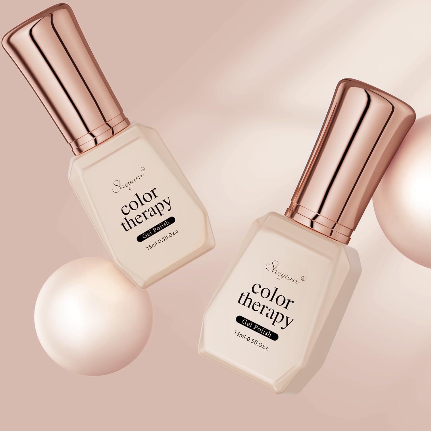 Esmalte de uñas de gel rosa nude, 0.5 onzas líquidas, esmalte de gel rosa transparente de gelatina natural, esmalte de gel de color rosa traslúcido,