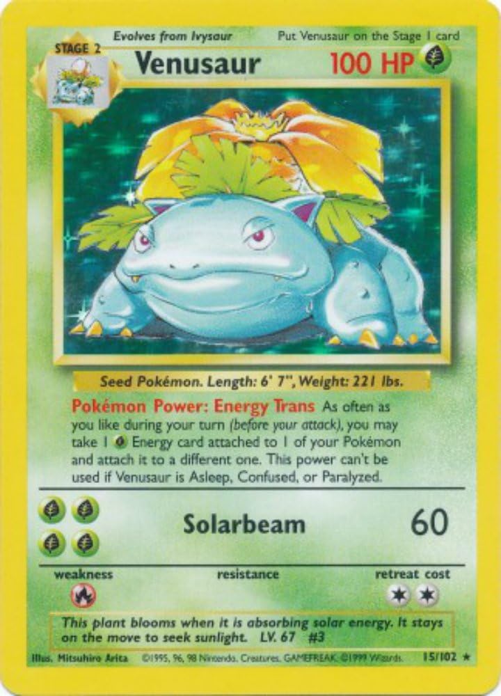 Pokemon – Venusaur (15102) – Juego base – Holo