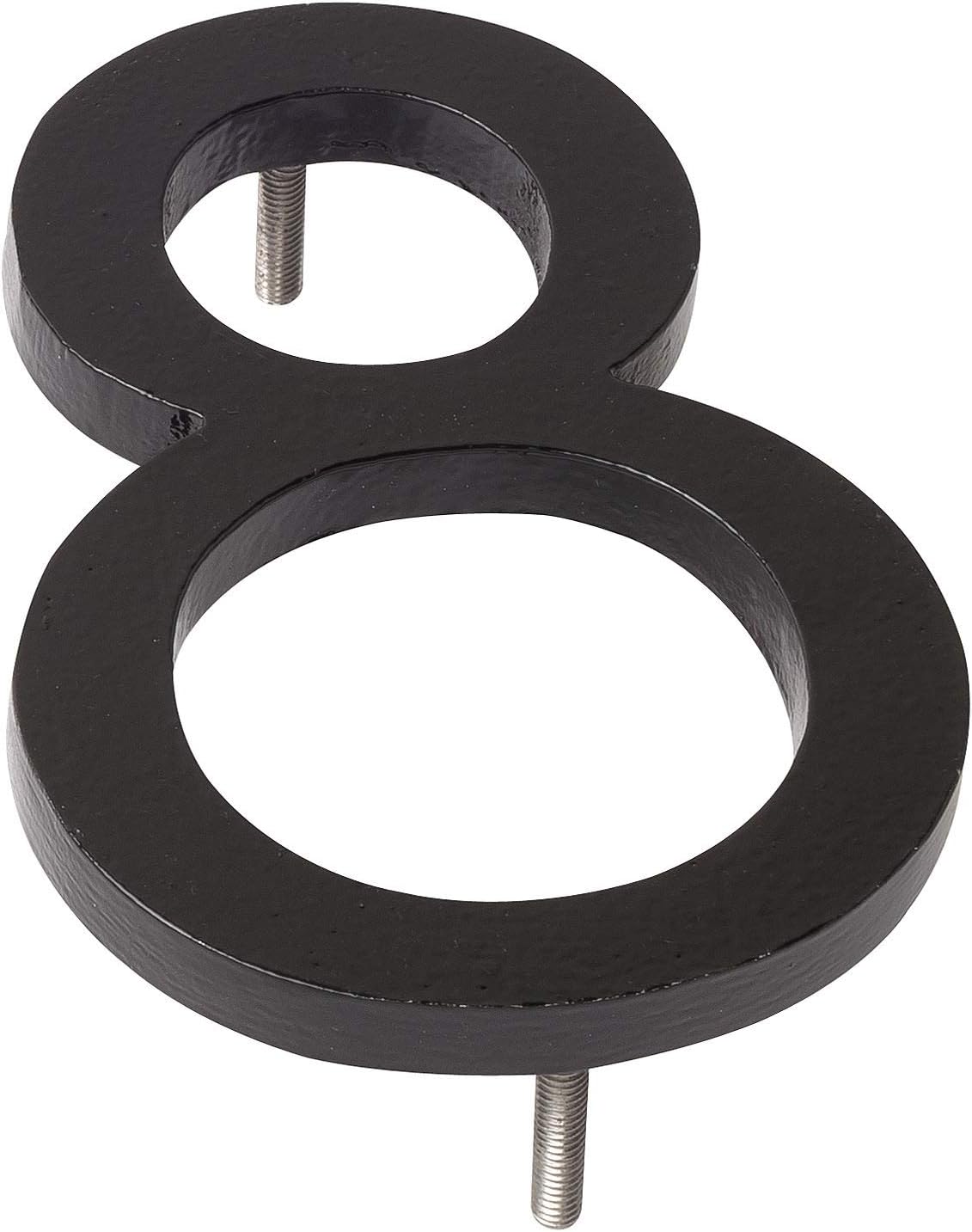 Montague Metal Products MHN-24-F-BK1-8 Números flotantes modernos de aluminio cepillado sólido de la casa de la dirección, negro revestido del polvo