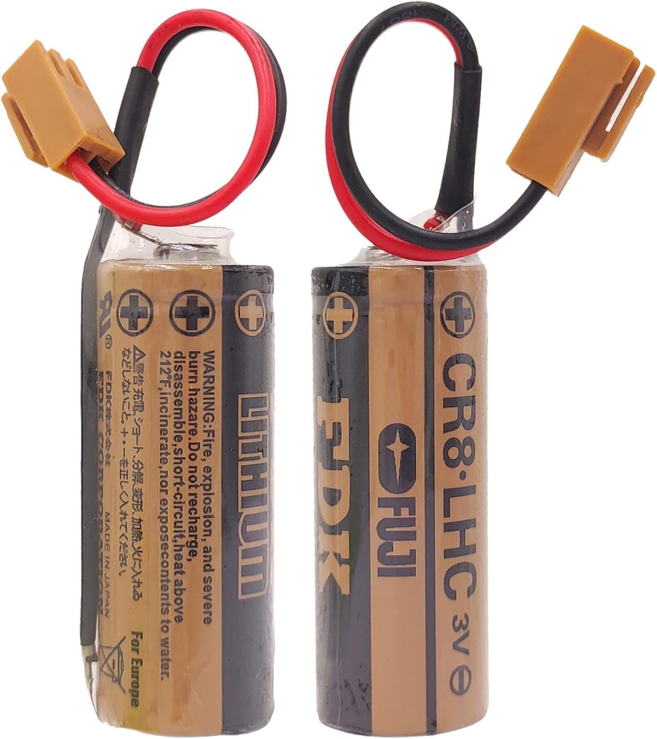 WELLVEUSPaquete de 15 unidadesCR8.LHC 3V 2600mAh para Fuji FDK CR8-LHC, CR8-LHC 3V Batería Toto, Fuji CR8-LHC Batería 3V Flusher automático
