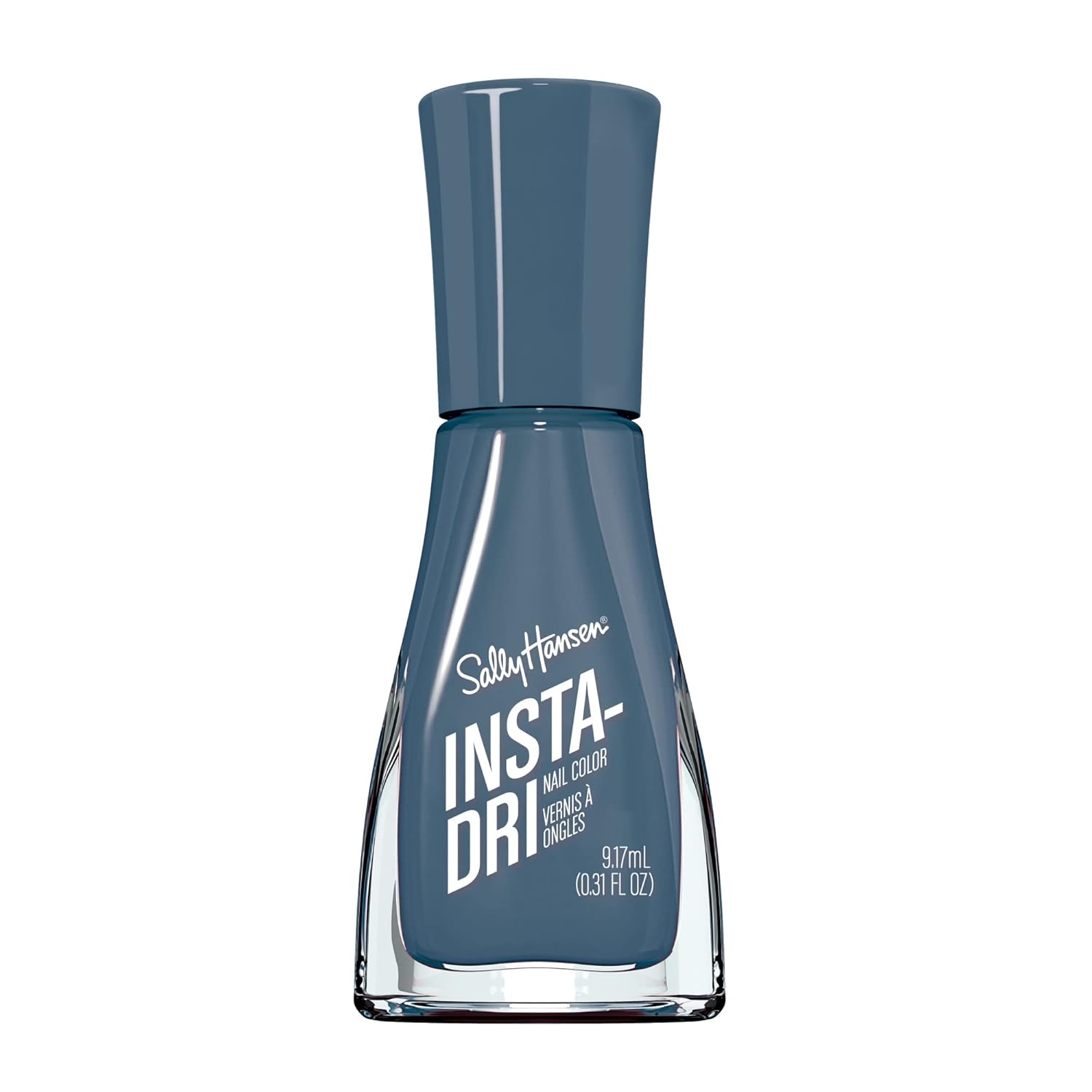 Sally Hansen Insta-Dri – Esmalte para uñas Time to Indi-go de la colección City Chic en color índigo de 0.31 onzas líquidas