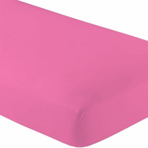 Sábana bajera ajustable de microfibra individual XL rosa (paquete de 1) suave y cómoda, individual extra larga, bolsillo profundo de 15 pulgadas, 39 Sábana bajera ajustable de microfibra individual XL rosa (paquete de 1) suave y cómoda, individual extra larga, bolsillo profundo de 15 pulgadas, 39