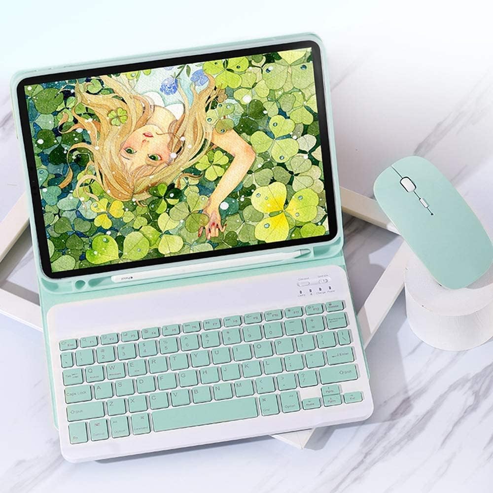 Funda para Galaxy Tab S9 FE+ PlusGalaxy Tab S9+ Plus de 12.4 pulgadas 2023 con teclado y mouse, funda magnética desmontable con soporte para S Pen