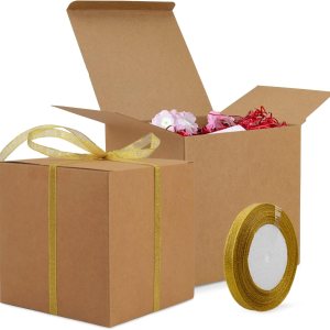 Lainrrew 15 cajas de regalo, caja de regalo degradada con tapa, cajas de regalo de papel kraft reciclado, cajas de regalo de dama de honor, caja de Lainrrew 15 cajas de regalo, caja de regalo degradada con tapa, cajas de regalo de papel kraft reciclado, cajas de regalo de dama de honor, caja de