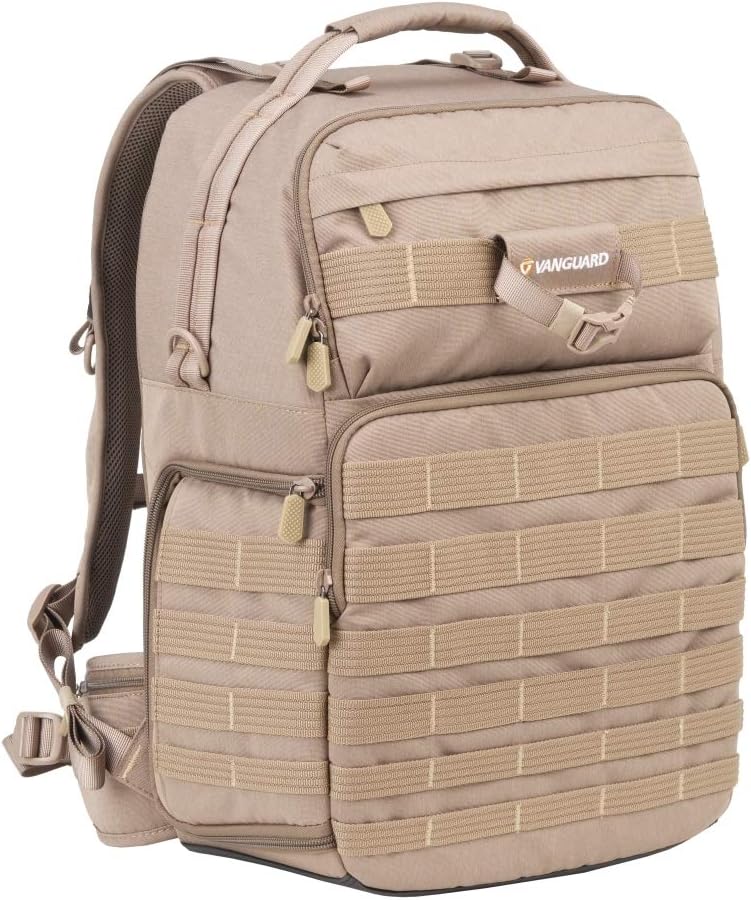 VANGUARD VEO Range T48 BG – Mochila para cámaras réflex digital profesionalessin espejo, estilo táctico, color beige