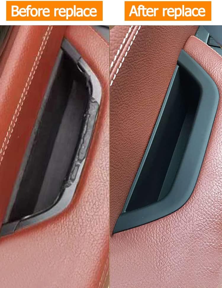 Cubierta de la manija del apoyabrazos delantero izquierdo beige del panel de la manija de la puerta del conductor del reemplazo para BMW X3 X4 F25