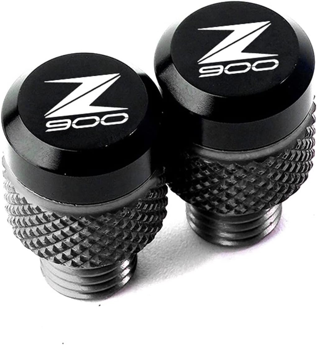 TENREV LCCDZ M10*1.25 Compatible with Kawasaki Z900 Z 900 2013-2022 Bolts Motorcycle Accessories CNC Caps Rear View Side Mirrors Hole Plug Screws