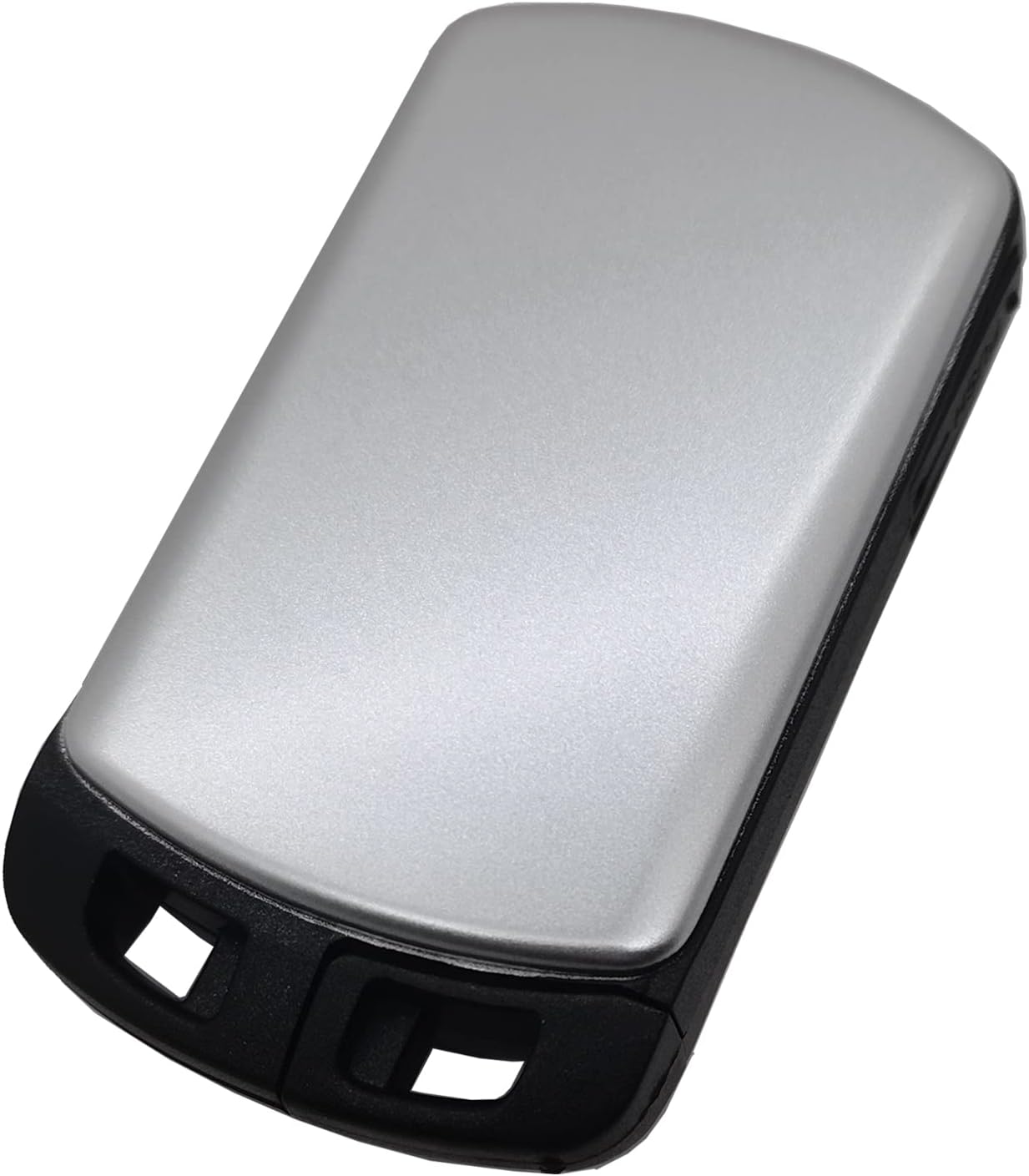 Funda para llavero inteligente con control remoto de entrada sin llave para Toyota Sienna HYQ14ADR con llave en blanco (plateado)