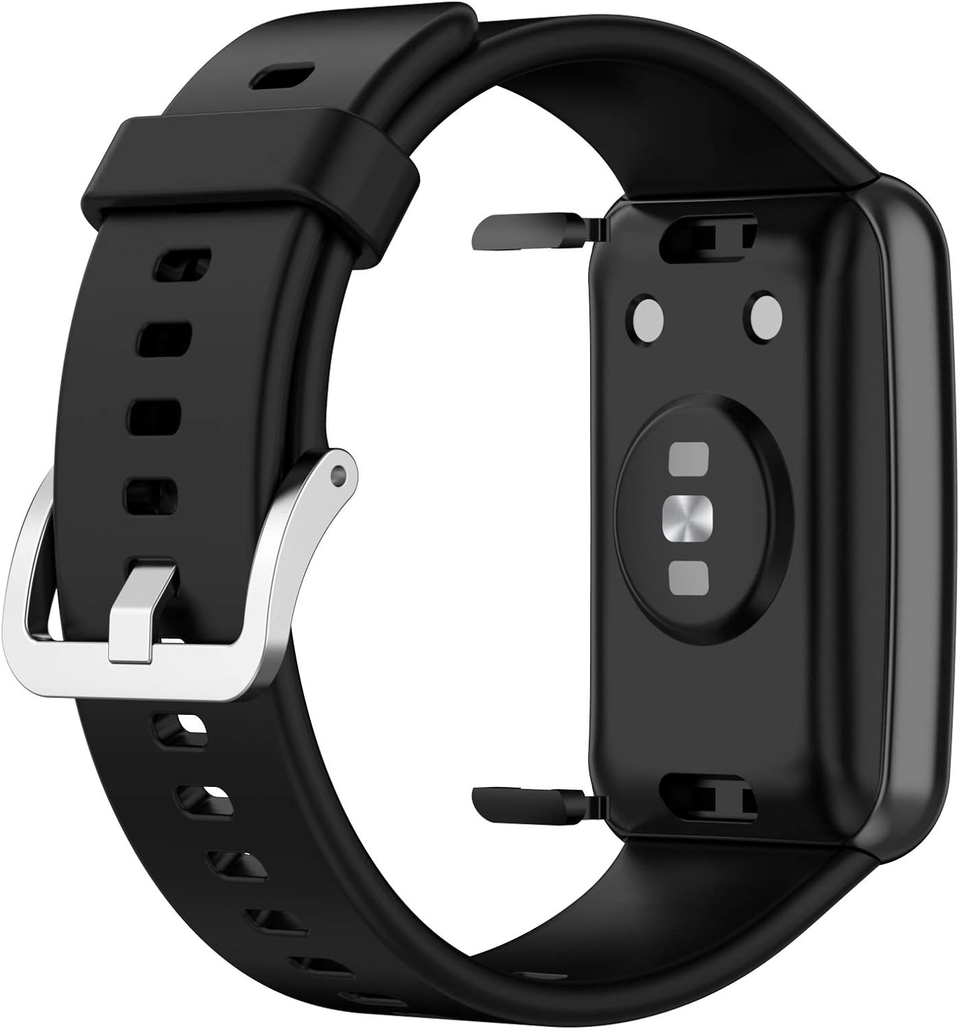Correa de repuesto con funda compatible con Huawei Watch Fit Smartwatch pulsera con todo incluido pantalla protectora para hombres y mujeres para