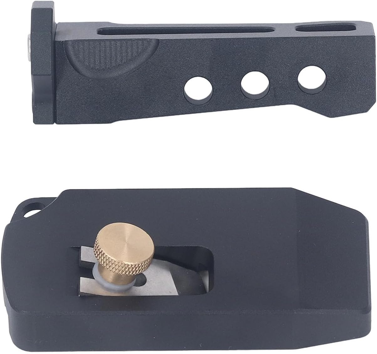 Fydun 2 unids chaflán plano de aleación de aluminio recortadora de borde esquina bandas de borde rápido chaflán herramienta raspador perfecto para