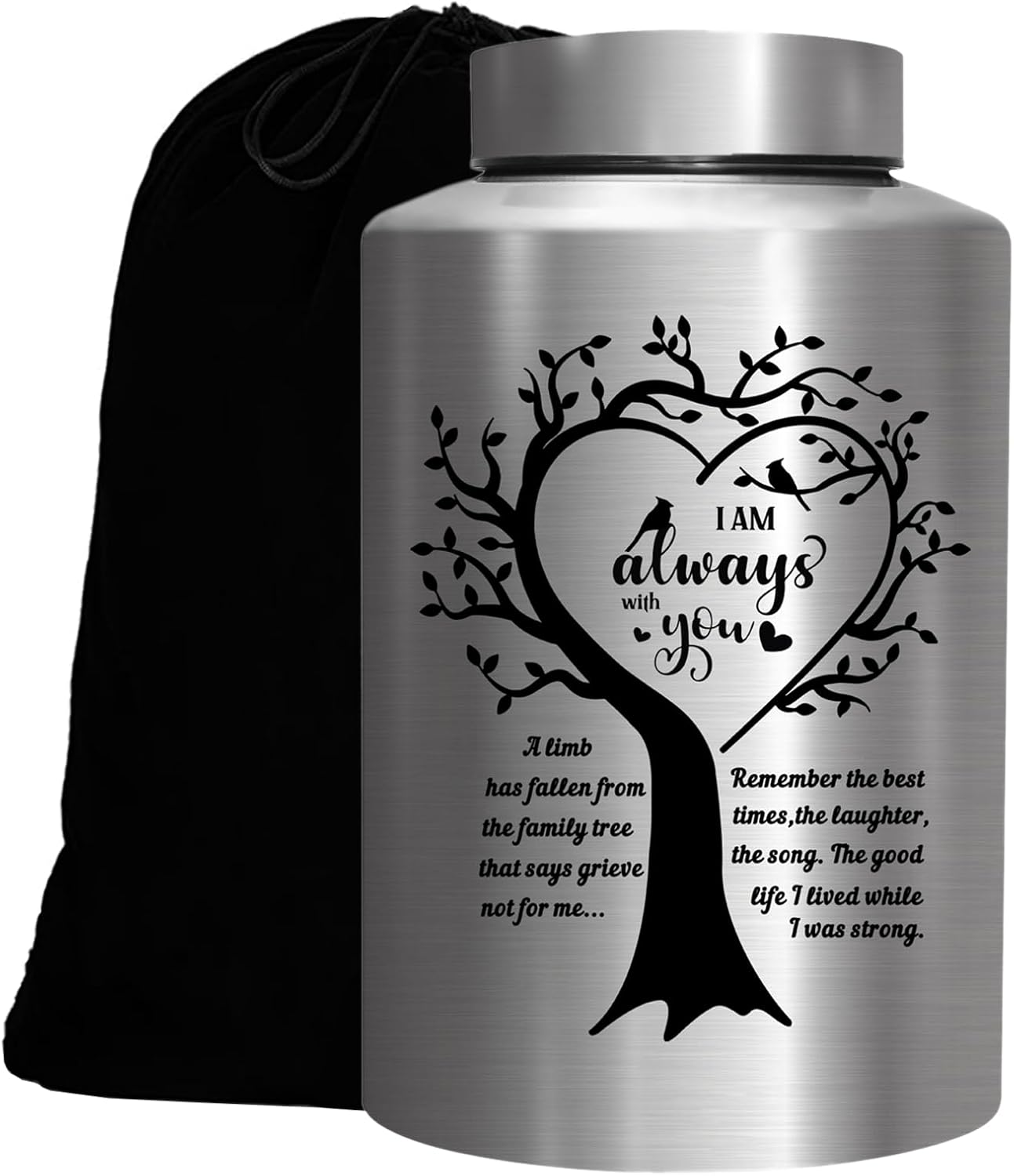 Urnas de cremación para cenizas humanas para adultos, mujeres y hombres, grandes de hasta 220 libras, urna funeraria decorativa conmemorativa para
