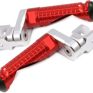 MCMOTOPARTS M-PRO – Estriberas delanteras para bajar, color rojo, compatible con STREET SCRAMBLER 2017-2018 17 18 MCMOTOPARTS M-PRO – Estriberas delanteras para bajar, color rojo, compatible con STREET SCRAMBLER 2017-2018 17 18