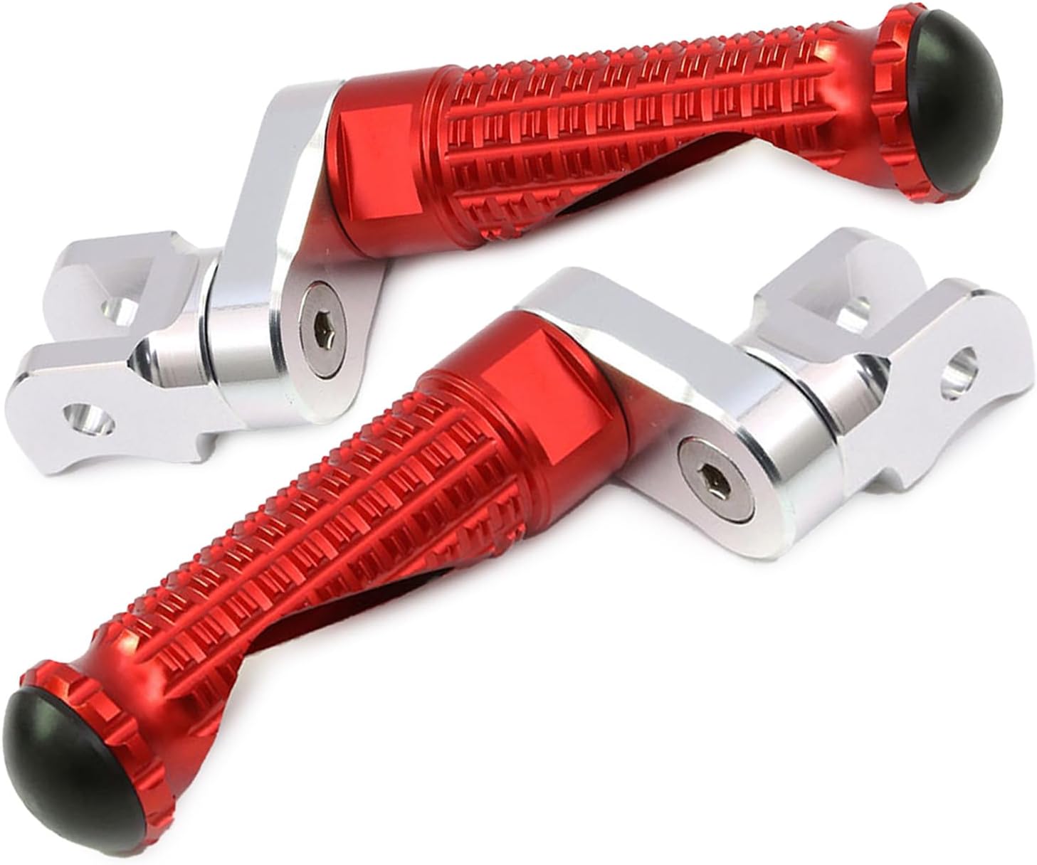MCMOTOPARTS M-PRO – Estriberas delanteras para bajar, color rojo, compatible con STREET SCRAMBLER 2017-2018 17 18