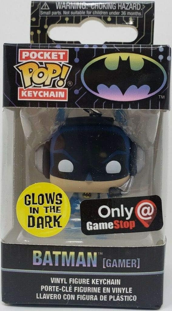 Funko Pocket Pop! Llavero Batman (Gamer) brilla en la oscuridad exclusivo