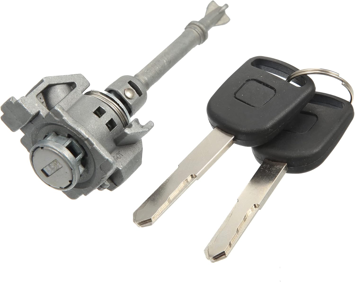 X AUTOHAUX Juego de cilindros de bloqueo de puerta lateral del conductor con 2 llaves para Honda Civic 2012-2015 72185-TR0-A01