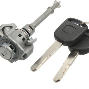 X AUTOHAUX Juego de cilindros de bloqueo de puerta lateral del conductor con 2 llaves para Honda Civic 2012-2015 72185-TR0-A01 X AUTOHAUX Juego de cilindros de bloqueo de puerta lateral del conductor con 2 llaves para Honda Civic 2012-2015 72185-TR0-A01