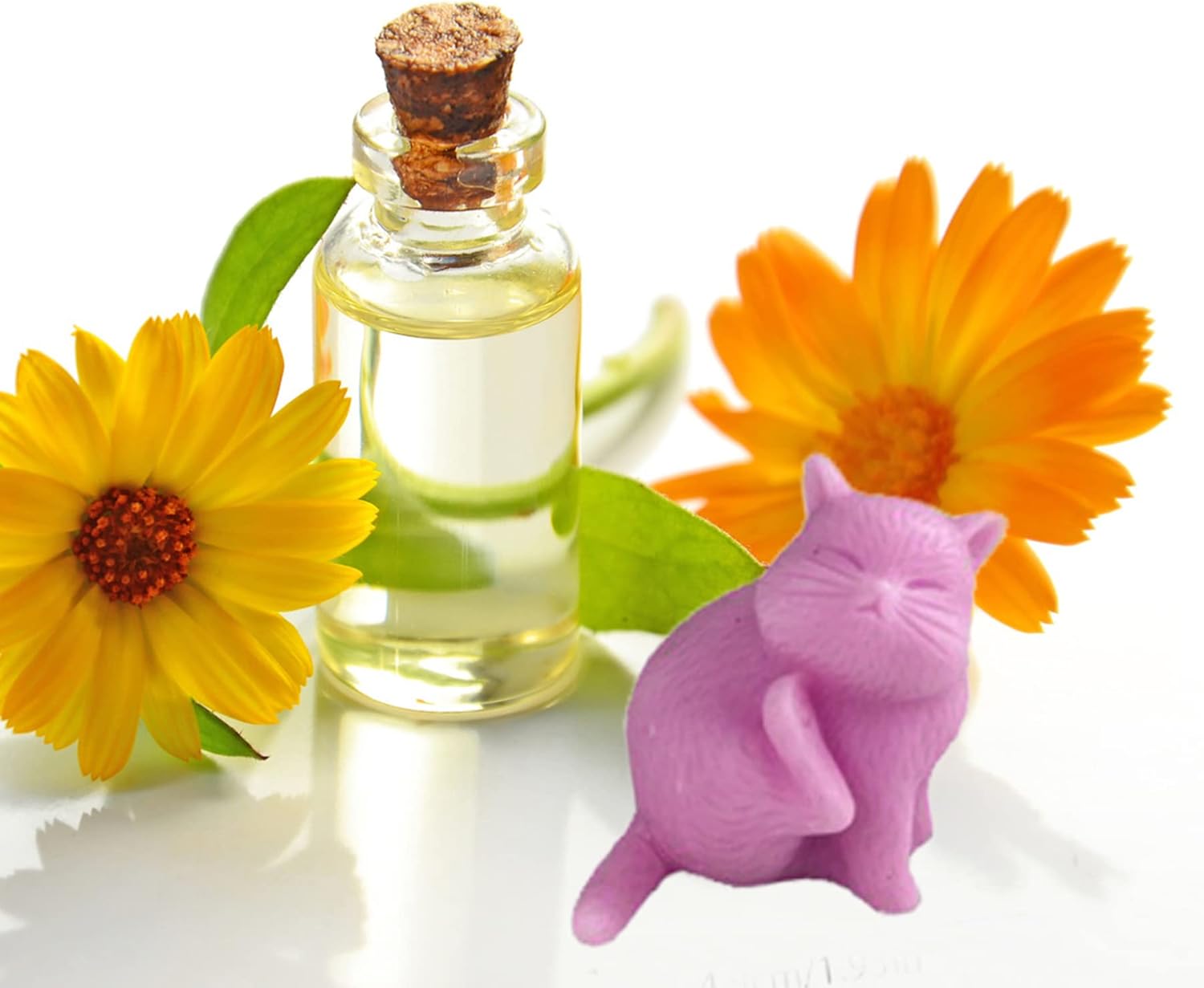 ONNPNN Molde de silicona con forma de gato de cosquillas 3D, molde creativo para velas de gato, molde de chocolate para gatos lindos, moldes de