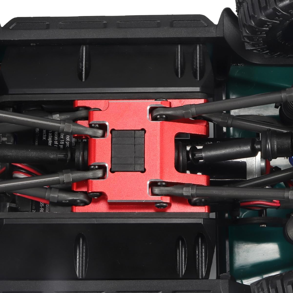 Caja de cambios de aleación de aluminio Montaje y caja de cambios de transmisión con engranajes internos de acero para TRX4M 118 RC Crawler Car