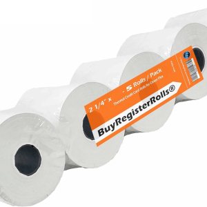(5 rollos) Rollos de recibos de papel térmico de 2 14 x 85 pies, POScaja registradora, se adapta a todos los terminales de tarjetas de crédito, (5 rollos) Rollos de recibos de papel térmico de 2 14 x 85 pies, POScaja registradora, se adapta a todos los terminales de tarjetas de crédito,
