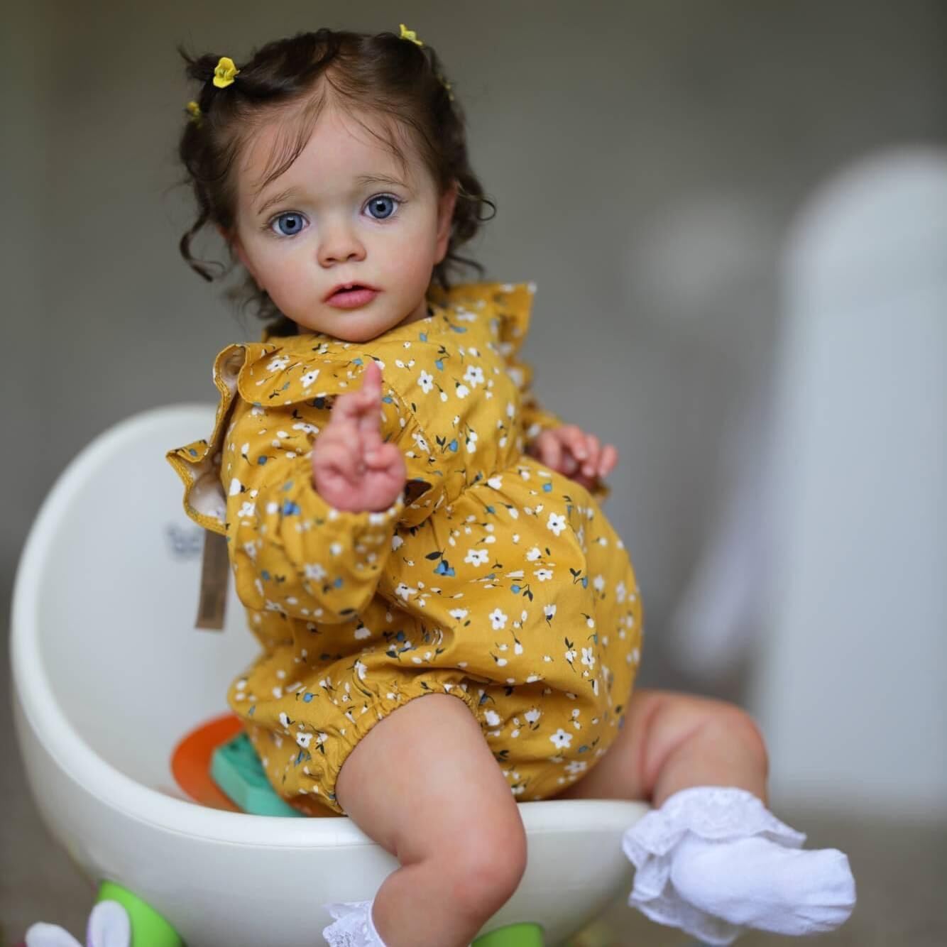 Zero Pam Muñecas de bebé Reborn realistas de 24 pulgadas, muñecas Reborn de niña pequeña con peso 3D de piel real, muñeca de bebé realista que se
