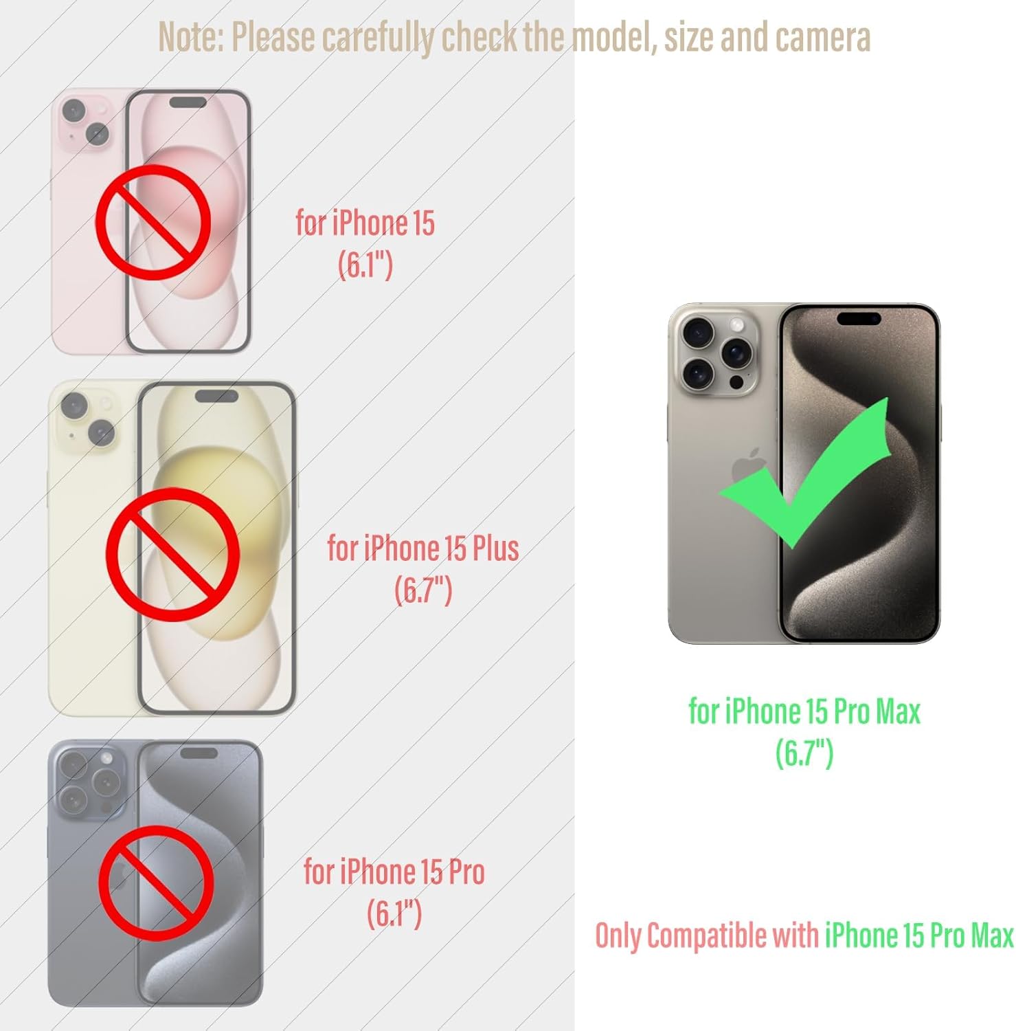 Funda de teléfono para iPhone 15 Pro Max con protector de pantalla de grado militar, cubierta de cuerpo completo, soporte de parachoques de metal,