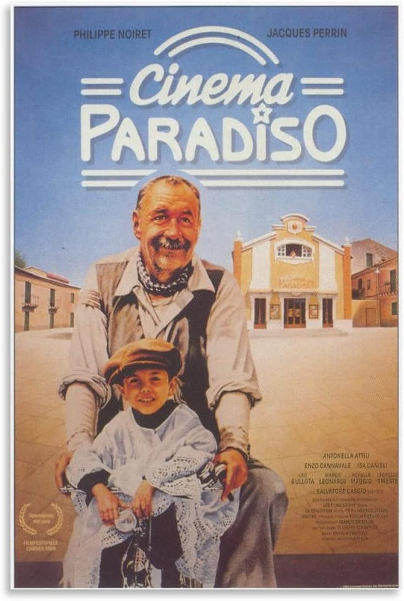 Nuovo Cinema Paradiso – Pósteres de película (3) impresiones artísticas de pared, lienzo, obras de arte, idea de regalo, estética, 24 x 36 pulgadas