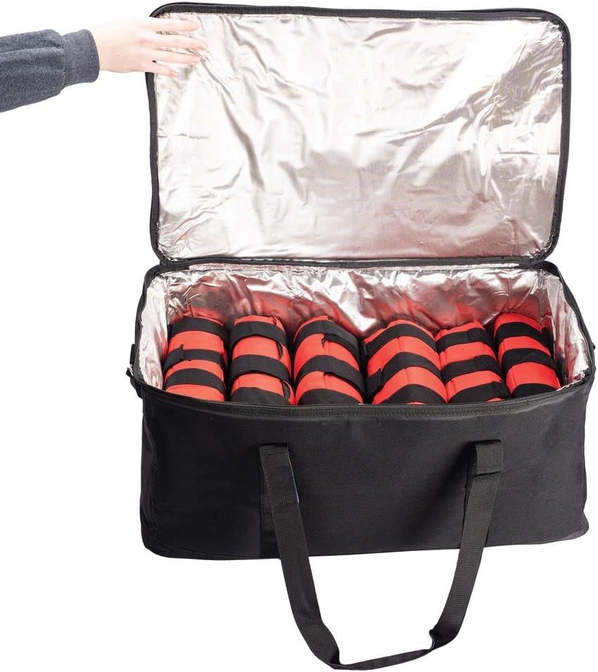 Bolsa enfriadora para botas de hielo  Color negro  Prolonga la vida útil de las botas de caballo  Alta capacidad  Ligero y portátil  Uso versátil