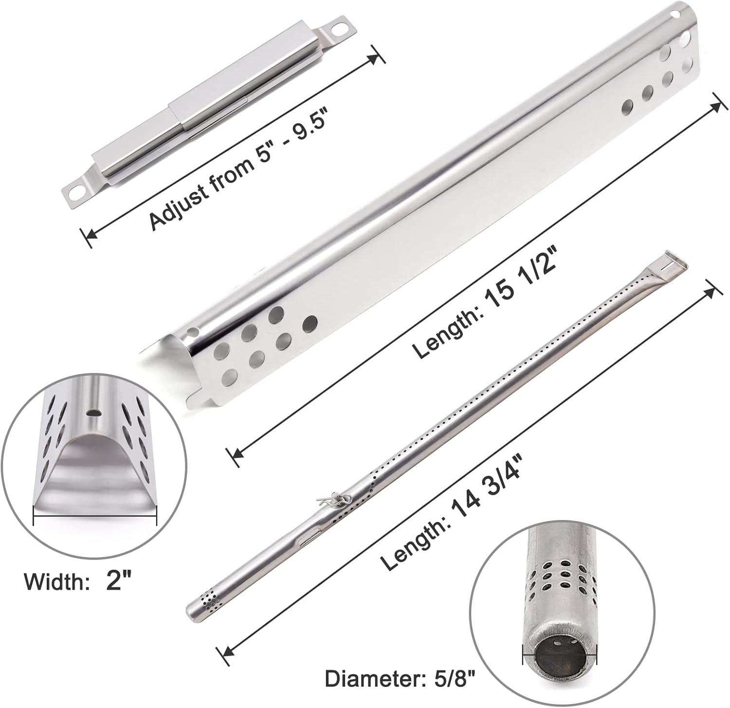 Adviace Kit de reparación para Charbroil 463371116 463371316 463370719 463371719 463274016 463336016 463280019 463371319 463371716 4633 71116p1