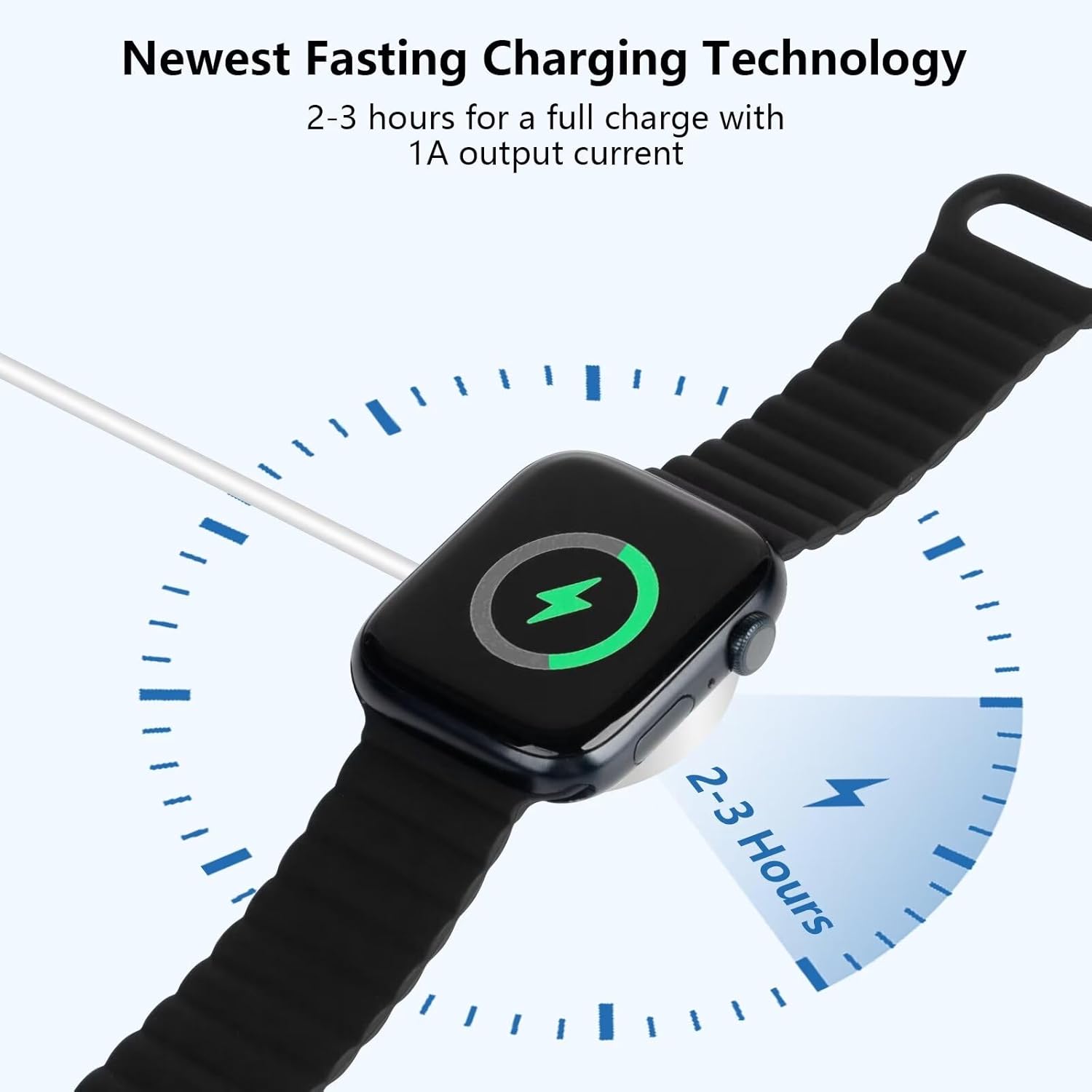 Cable de carga de reloj USB C para Apple Watch, cargador magnético de carga rápida, compatible con Apple Watch Series 987UltraSE654321, cargador USB