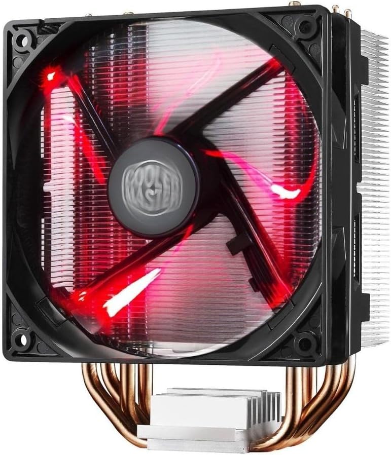 Enfriador híper compacto con doble tubería de contacto directo Cooler Master CPU , Hyper 212 LED