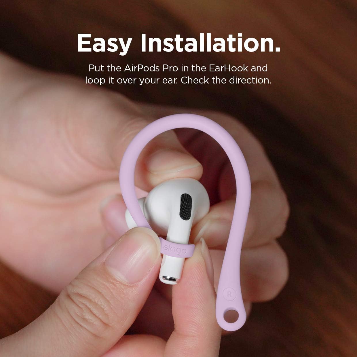 elago Ganchos para las orejas diseñados para AirPods Pro de 2 generación, AirPods Pro, diseñados para AirPods 3, 2 y 1, accesorios para auriculares,