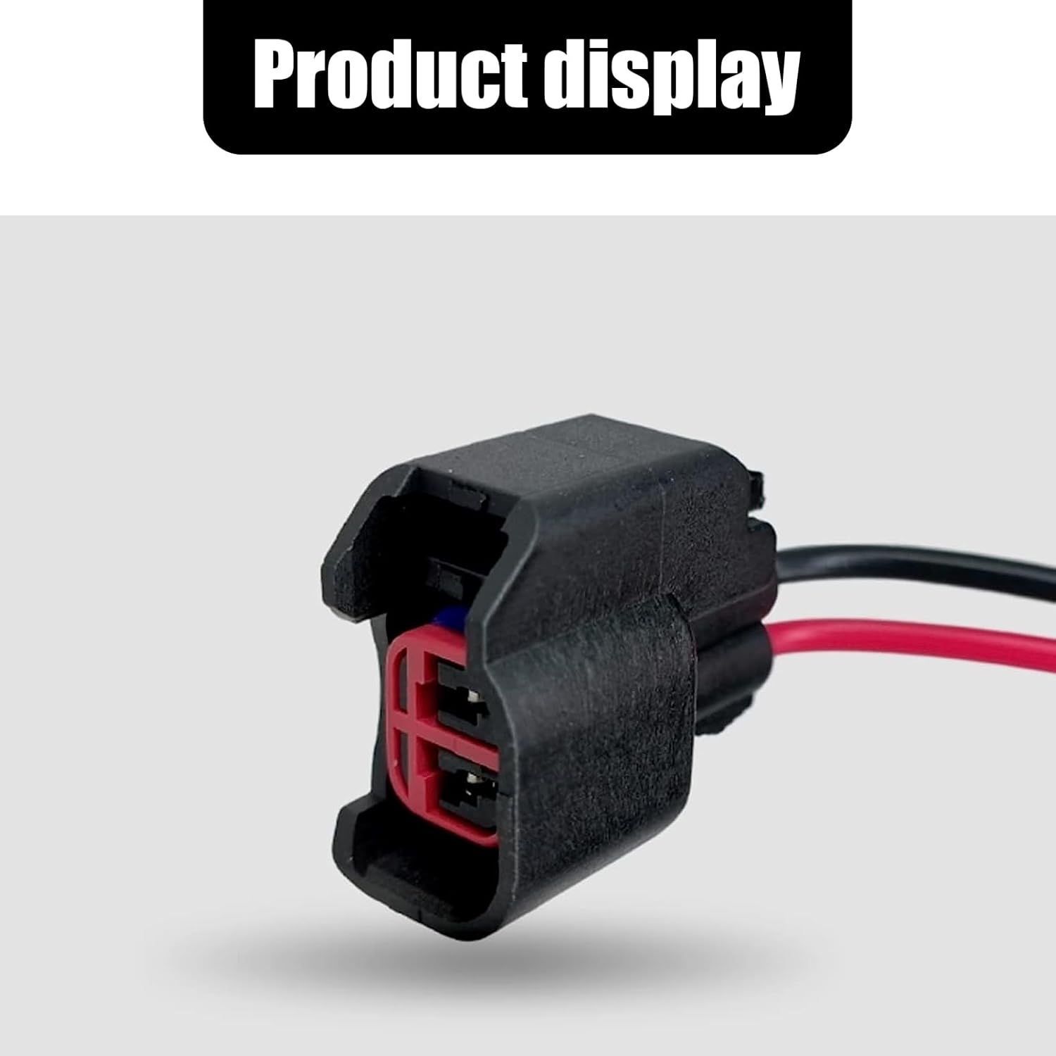 Ajxn 1 conector de inyector de combustible EV6 EV14 con cable, adaptador de boquilla de conexión de combustible de baja frecuencia, coleta de