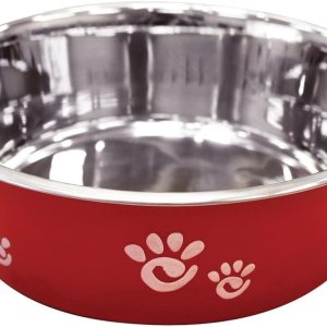 Ethical Pet Barcelona – Plato mate y de acero inoxidable para mascotas, 64 onzas, frambuesa Ethical Pet Barcelona – Plato mate y de acero inoxidable para mascotas, 64 onzas, frambuesa